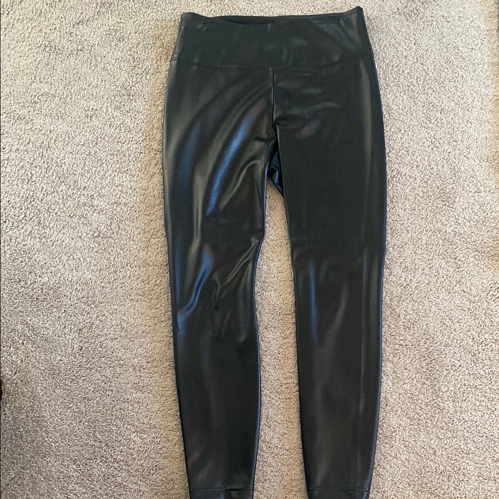 White House Black Market Black Faux Leather Leggings